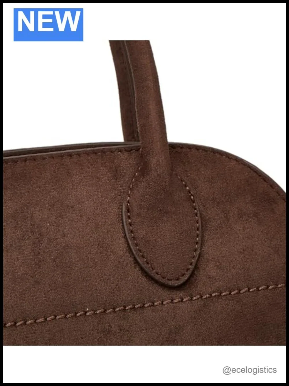 Suede Large Tote Bag Women Leather Crossbody Handbag Work Purse Retro